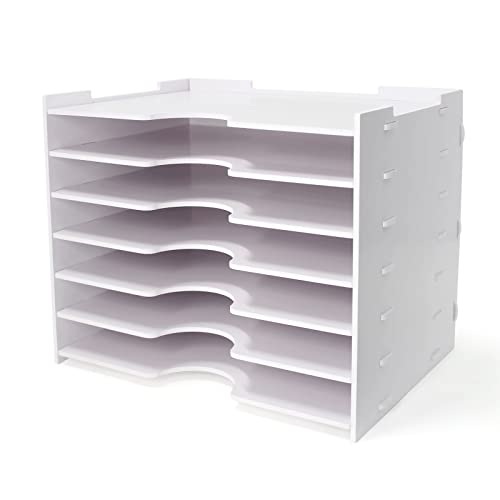7 Tier White File Organizer E8057