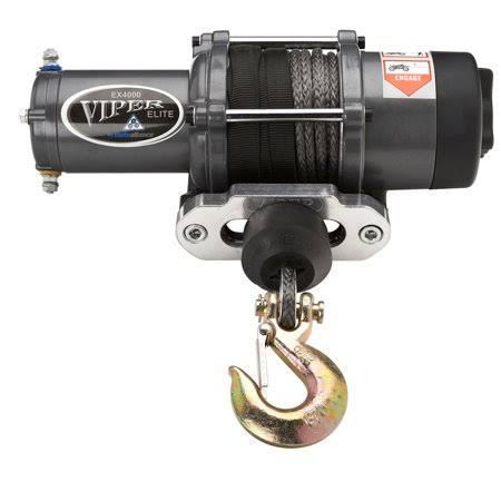 Black 4000 UTV Winch with Synthetic Rope and Wireless Remote G467