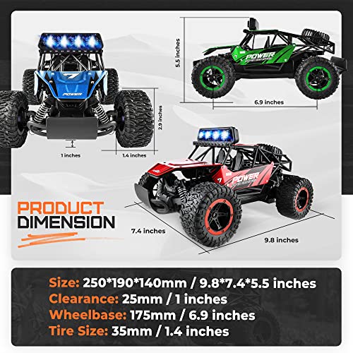 1:20 Scale 2WD Remote Control Monster Truck with LED Headlight X1759