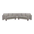 Greige Leather Sectional Sofa O197619