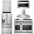 48 in. Propane Gas Range, Range Hood, Dishwasher, Refrigerator, Microwave Drawer S215183