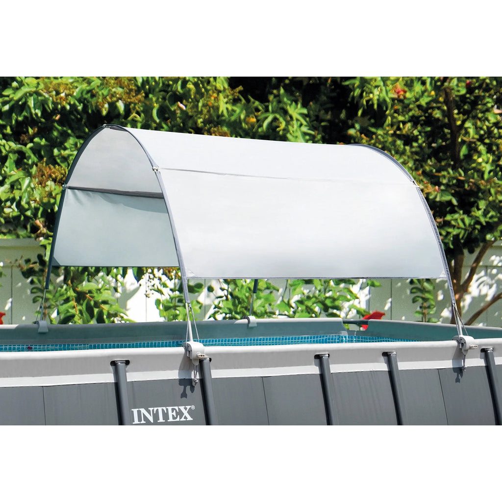 Oval Above Ground Swimming Pool Set with Canopy P464