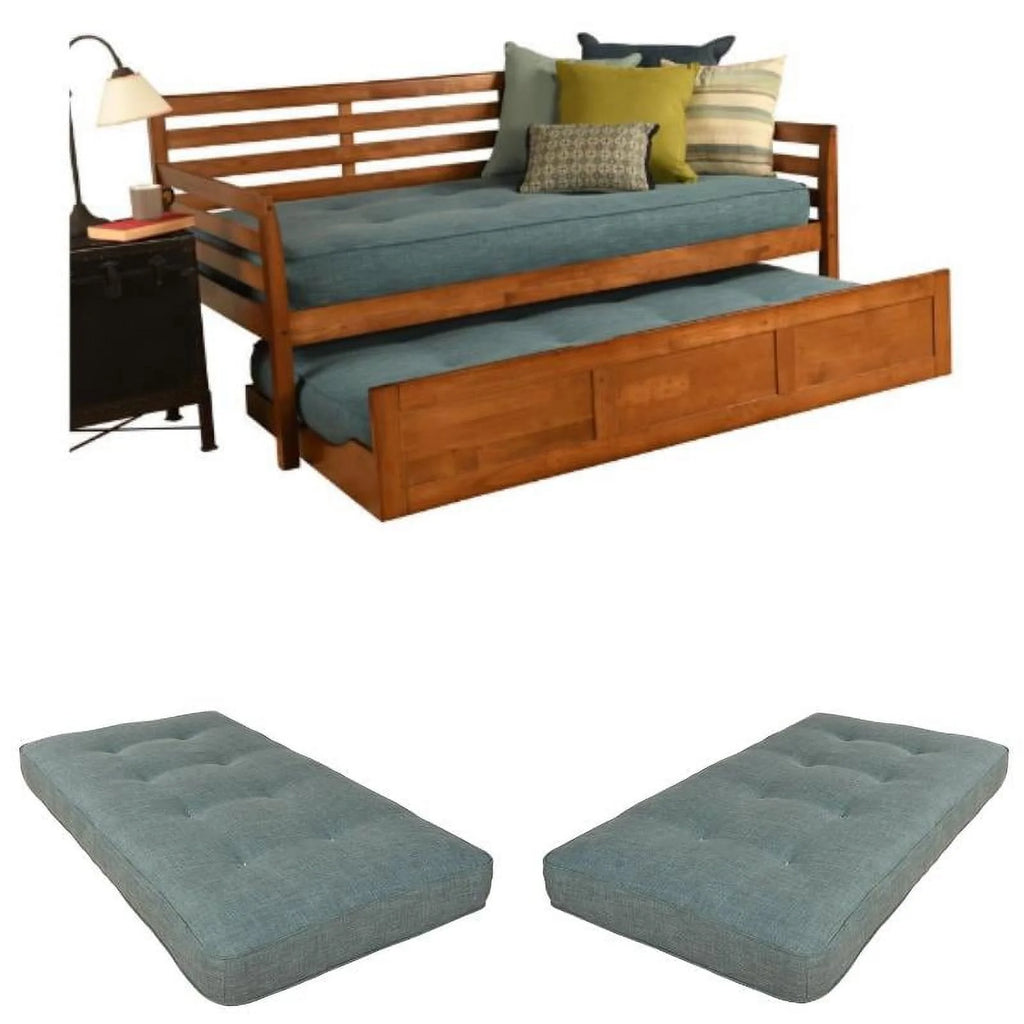 3-Piece Fabric Daybed Set with 2 Mattresses T1177
