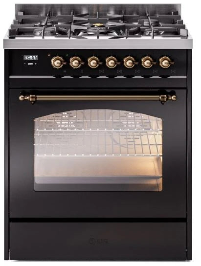 Black Dual Fuel Natural Gas Range G65261