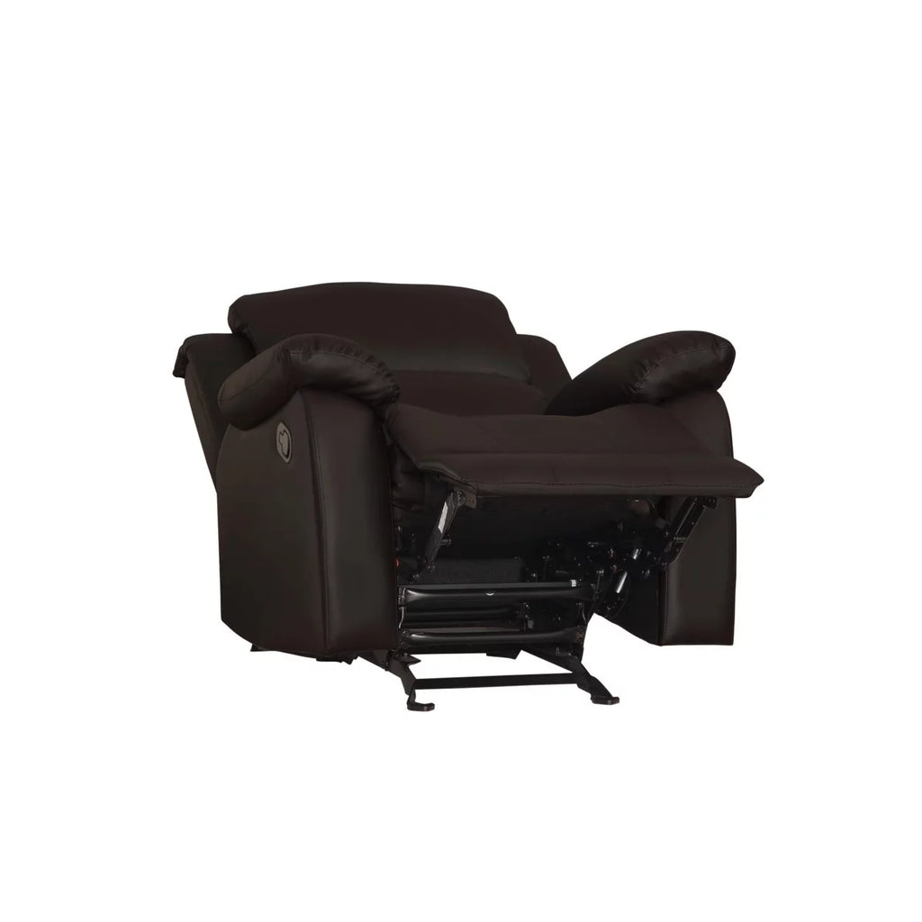 Dark Brown Faux Leather Reclining Chair T148
