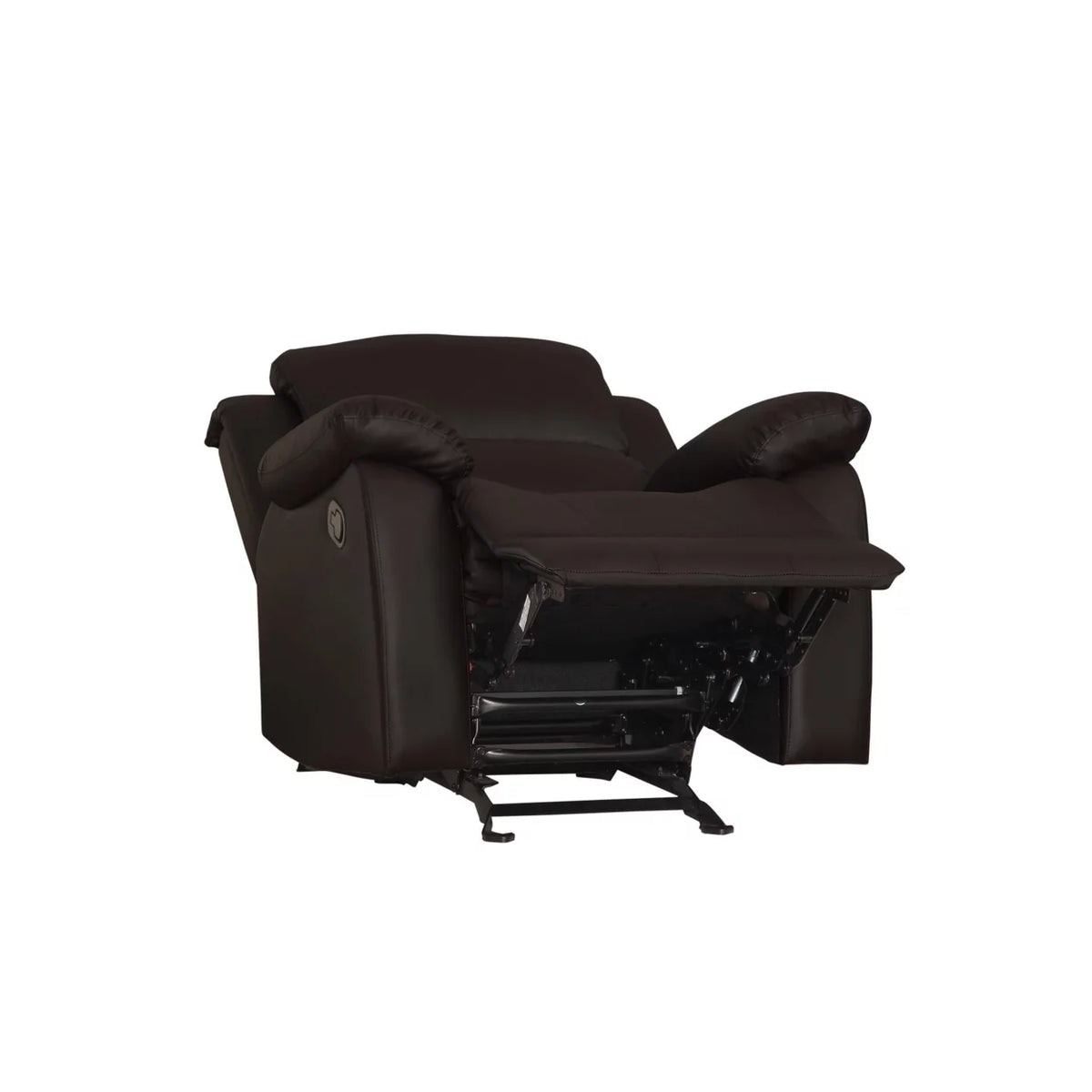 Dark Brown Faux Leather Reclining Chair T148