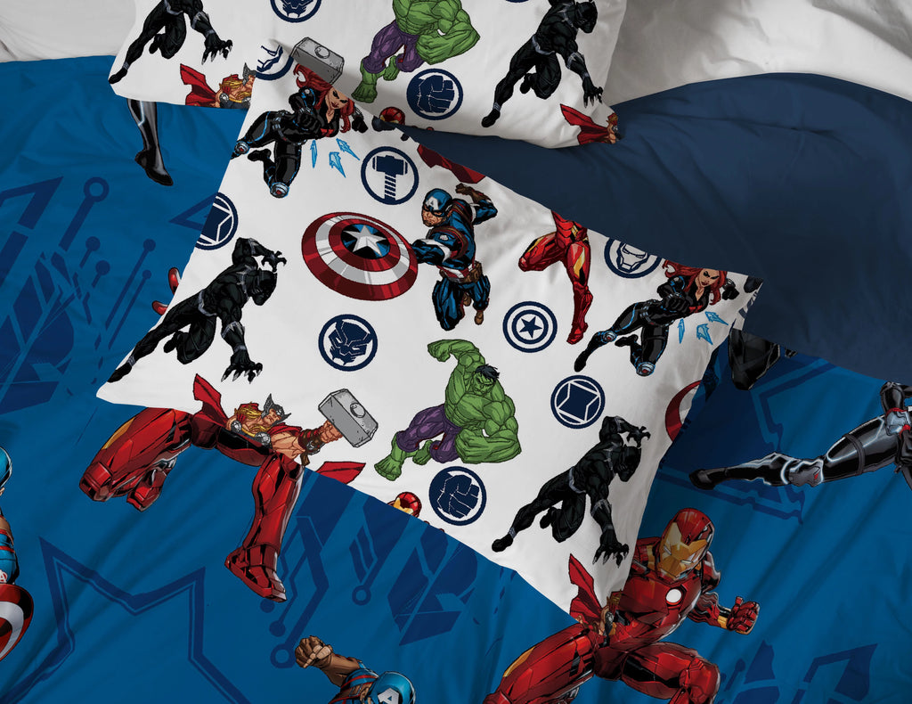 Blue Twin Microfiber Bed-in-a-Bag D976