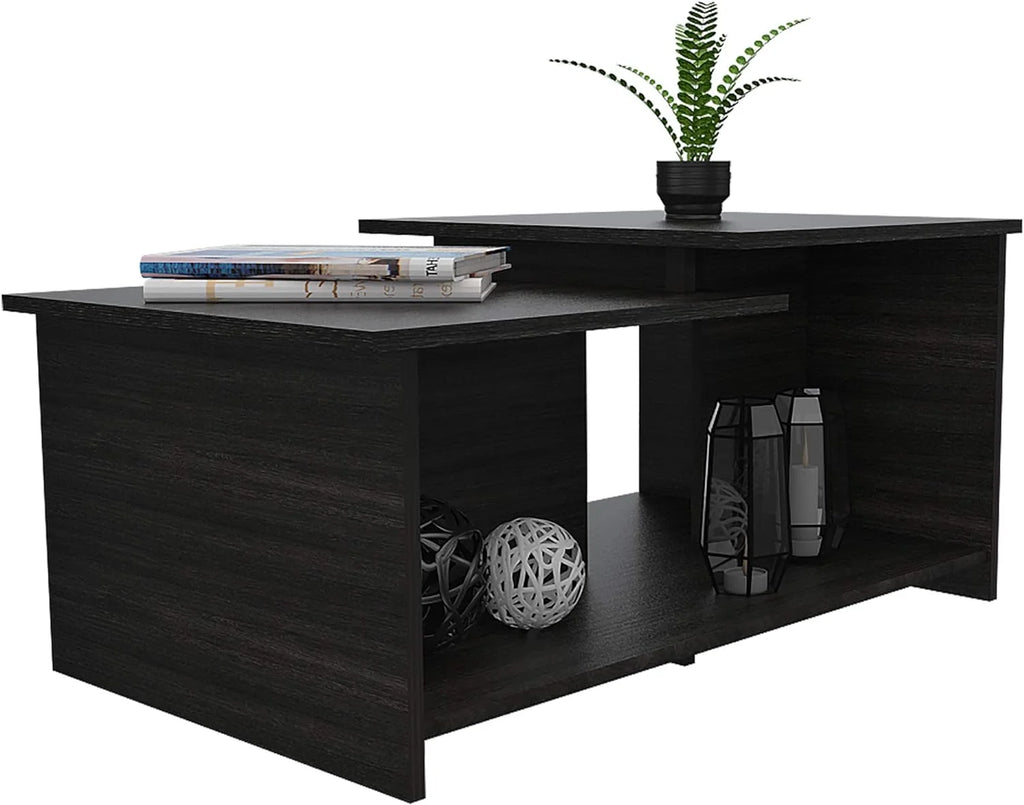 Espresso Coffee Table with Open Storage P895545