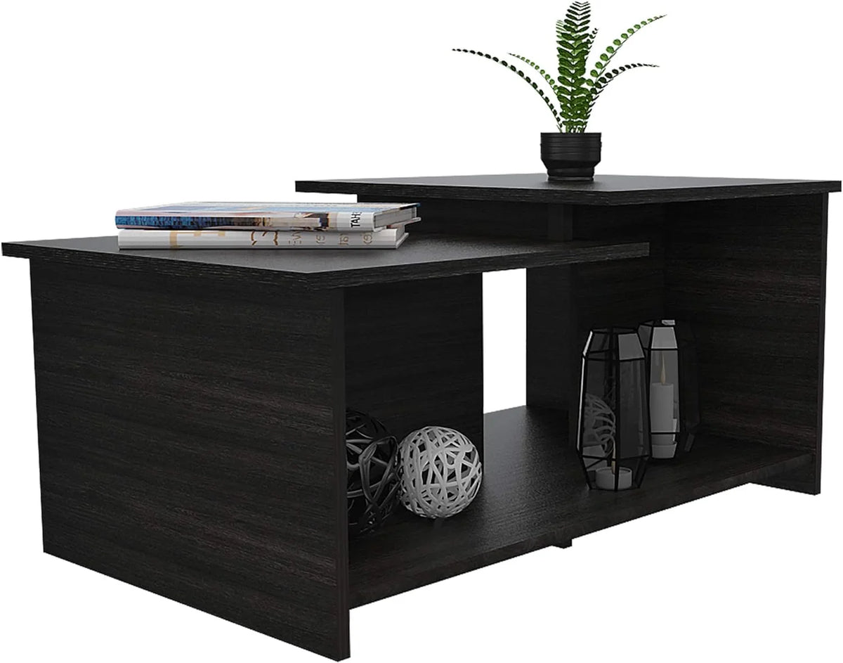 Espresso Coffee Table with Open Storage P895545