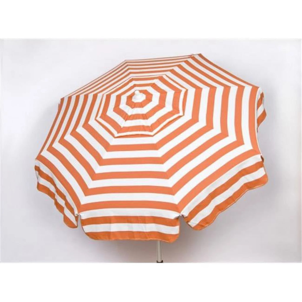 Orange and White Striped Acrylic Umbrella K492157