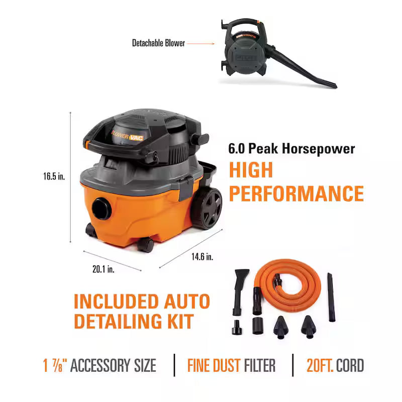 4 Gal. Wet/Dry Shop Vacuum with Detachable Blower C460
